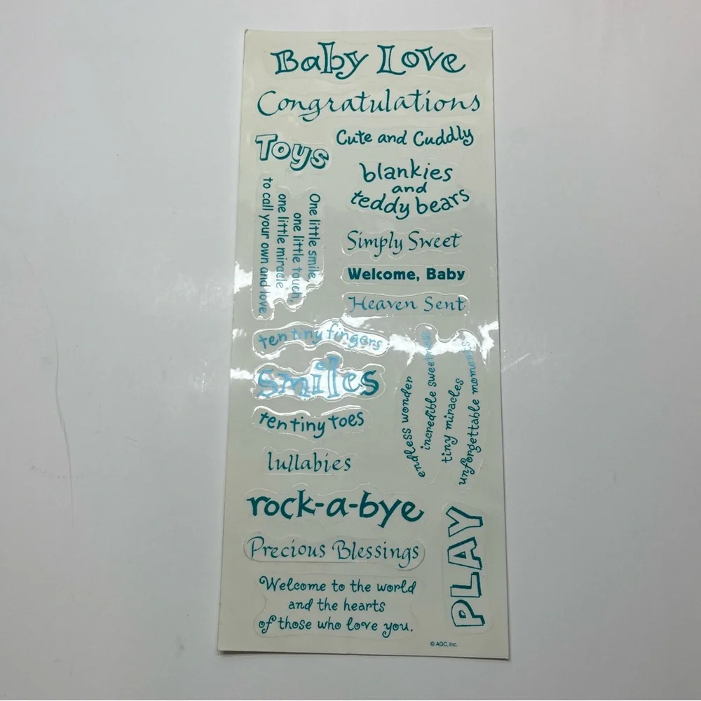 sticker lot baby‎ theme scrapbook crafts card making letters